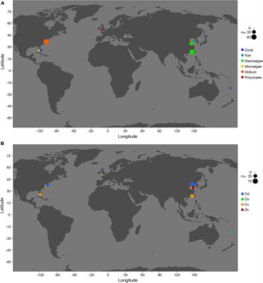 The Combined Effects of Ocean Acidification and Heavy Metals on Marine Organisms: A Meta-Analysis